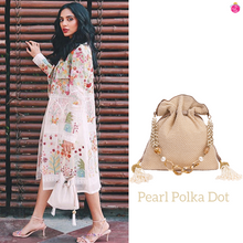 Load image into Gallery viewer, Pearl Polka Dot Potli