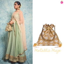 Load image into Gallery viewer, Metallic Maze Silver Gold