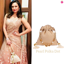 Load image into Gallery viewer, Pearl Polka Dot Potli