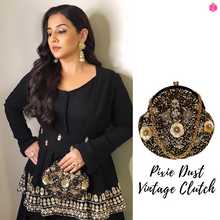 Load image into Gallery viewer, Pixie Dust Vintage Clutch Black