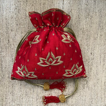 Load image into Gallery viewer, Red Lotus Potli
