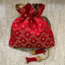 Load image into Gallery viewer, Red Lotus Potli
