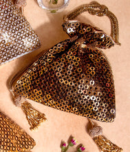 Load image into Gallery viewer, Tinsel Twist Black/Gold
