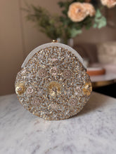 Load image into Gallery viewer, Pixie Dust Vintage Clutch Silver Gold
