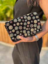 Load image into Gallery viewer, Florette Black Flap Bag
